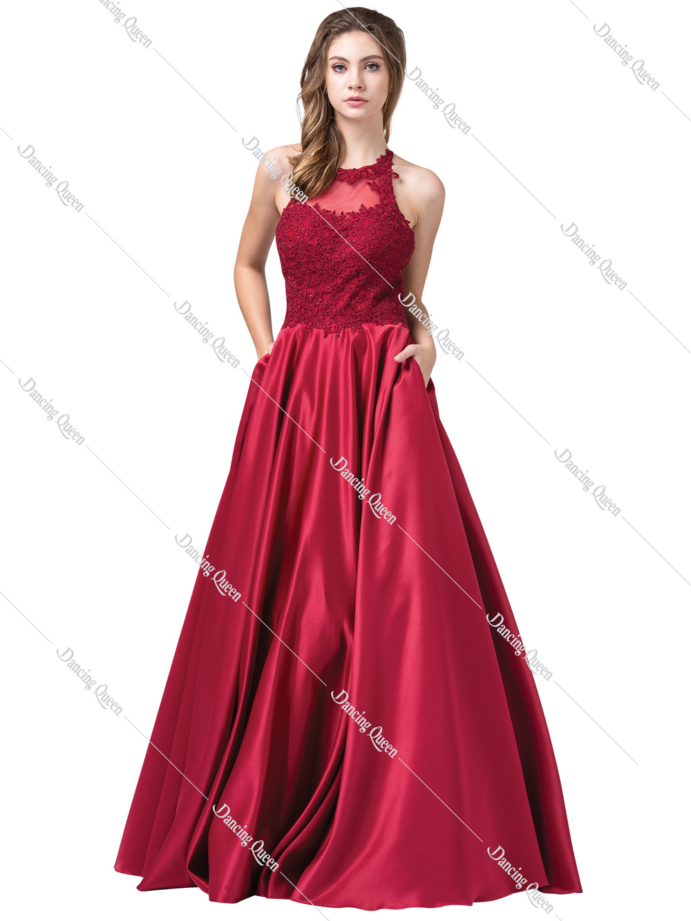 Vestido prom 2625 - dcq_BURGUNDY