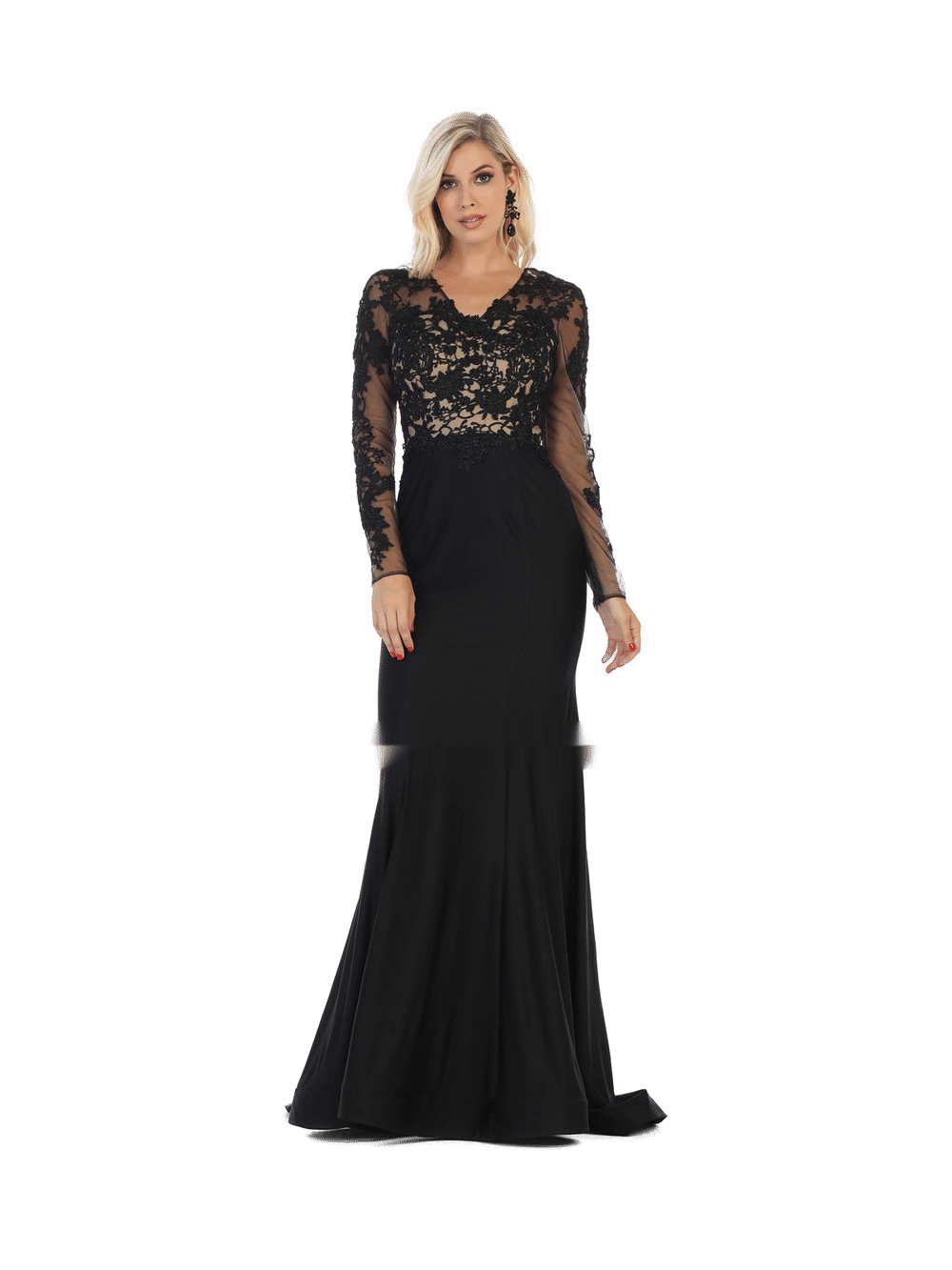 Vestido prom RQ7661 - myq_BLACK