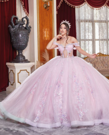 Vestido de Quince Años Ref. AG353 Rosa